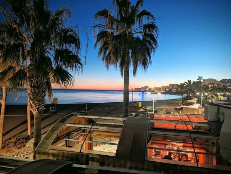 sunset from our restaurant